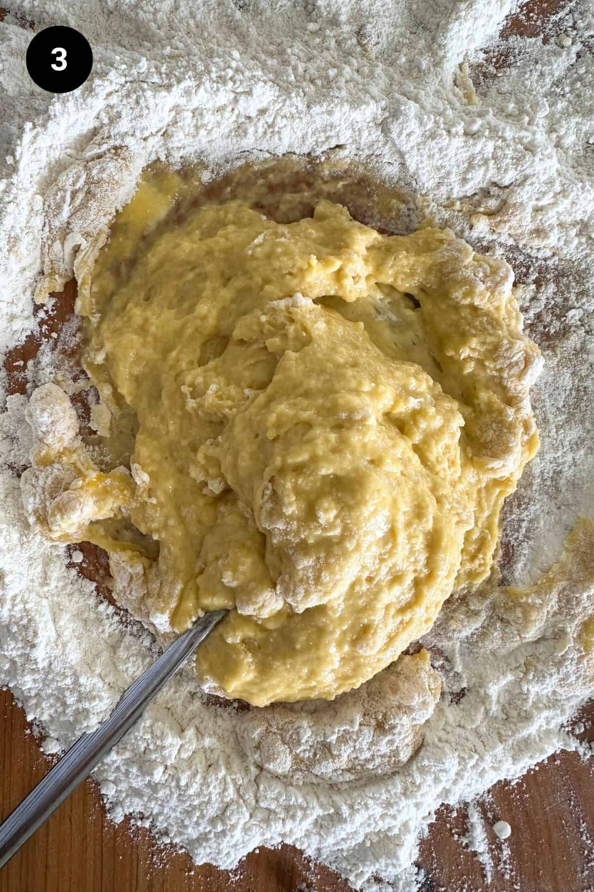 Shaggy dough in the volcano.